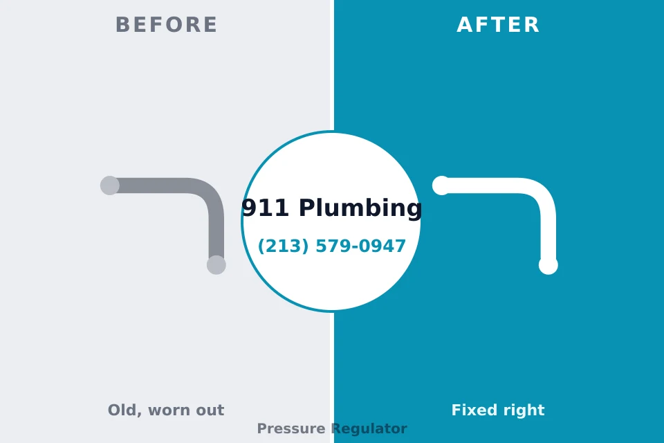 Before and after: plumbing repair Oakhurst, NJ